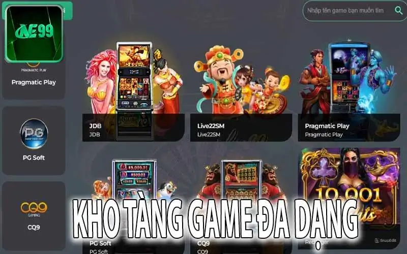 Kho game độc đáo tại nhà cái ne99